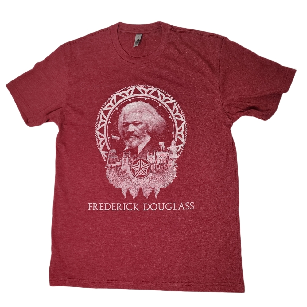 Gladiator Art & Apparel. Frederick Douglass T-Shirt. RED. M